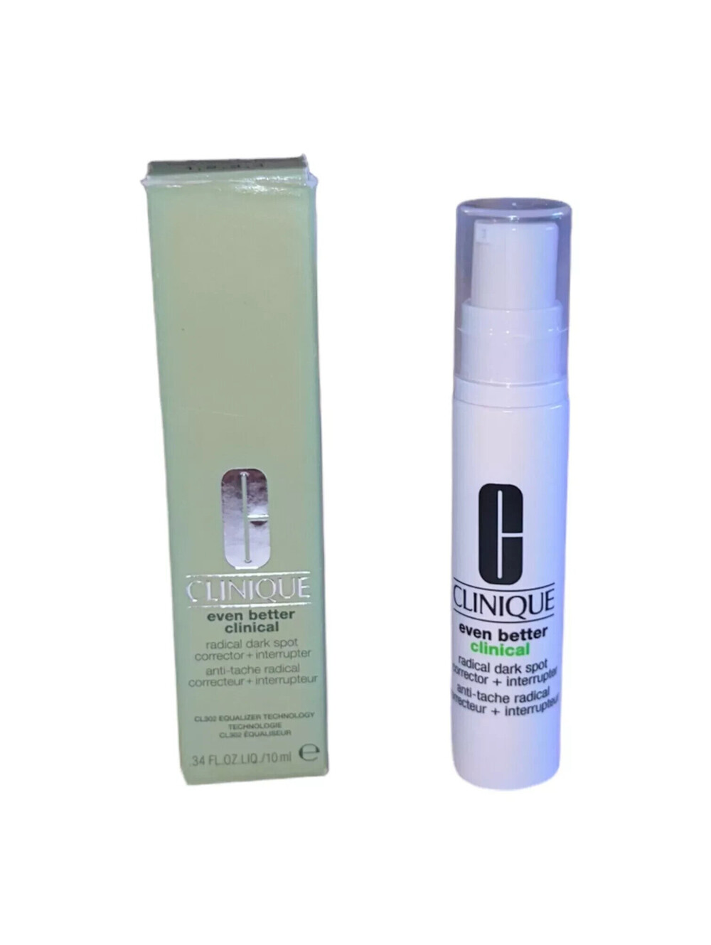 Clinique Even Better Clinical Radical Dark Spot Corrector +Interrupter.34oz10mlz